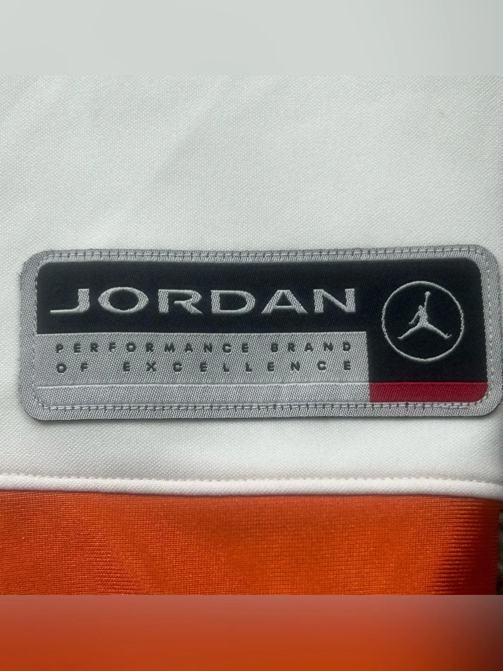 Nike Jordan Brooklyn Collegiate Hockey Jersey Orange Men’s Size Large HV0109-133